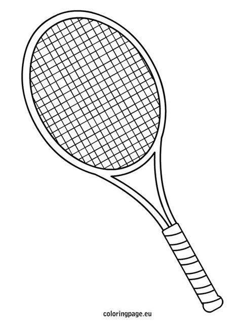 Tennis Racket Coloring Page Tennis Racket Tennis Rackets