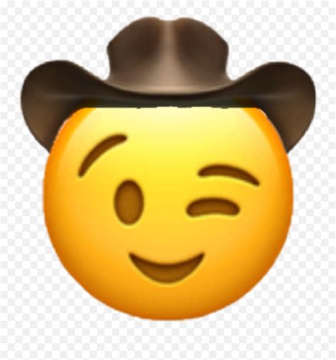 Cowboyemoji Cowboyhat Cowboy Wink Cowboy Emoji Memewink Wink Emoji