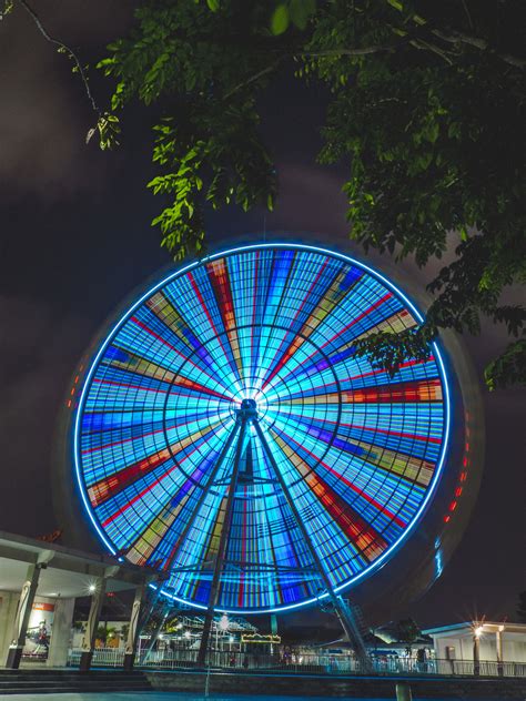 Free Images Light Night Reflection Ferris Wheel Color Park Ride