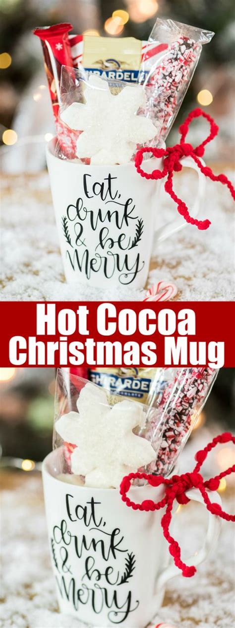 Hot Cocoa Christmas Mug T Create A Hand Lettered Vinyl Christmas
