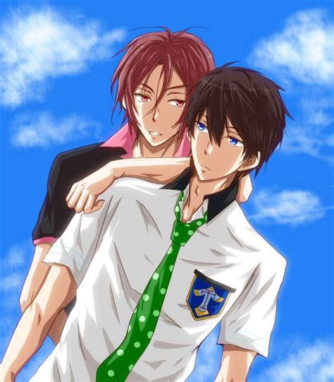 Rin And Haru By Honeycat On Pixiv