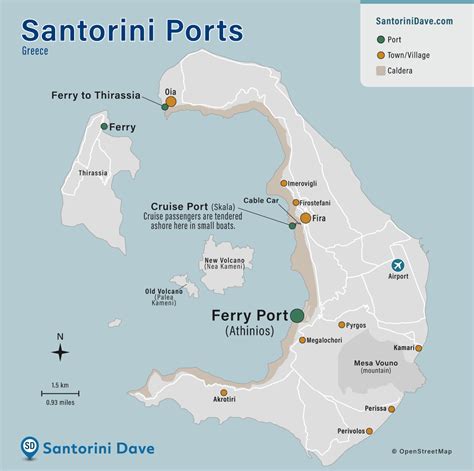 Santorini Ferry Port Location Tickets Bus Taxi Information
