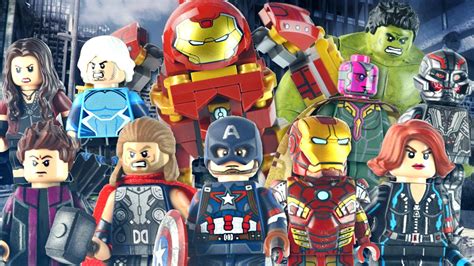 Lego Marvel Avengers Age Of Ultron Minifigures Showcase Youtube