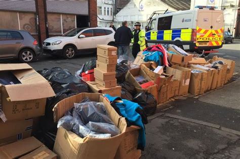 police seize £1m counterfeit goods in huge strangeways raid manchester evening news