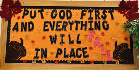 Put God First And Everything Will Fall In Place Church Bulletin