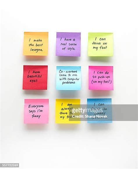 Positive Sticky Notes Photos And Premium High Res Pictures Getty Images