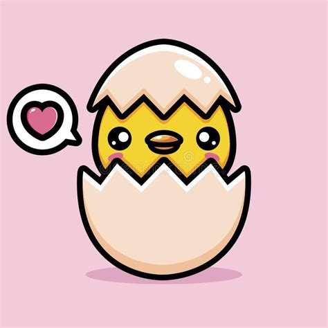 Cute Cartoon Chicks Hatching Egg Stock Illustrations 215 Cute Cartoon Chicks Hatching Egg