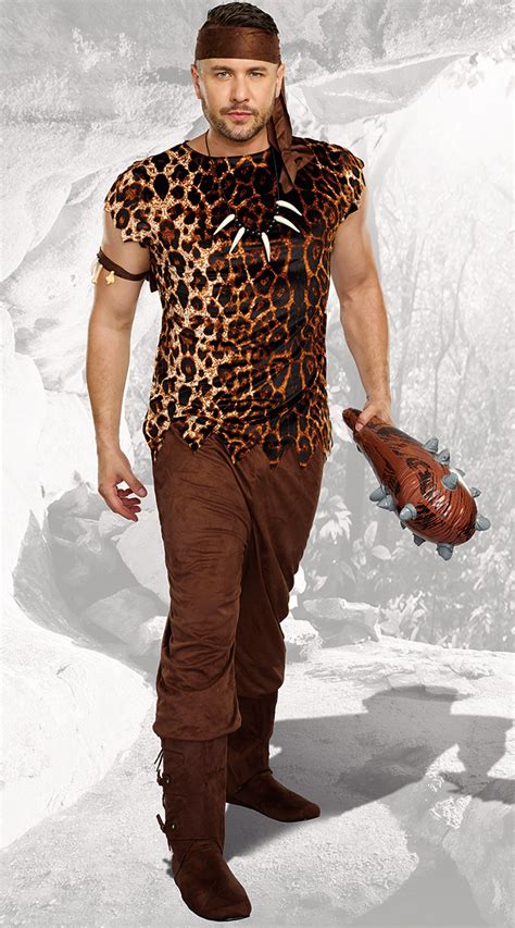 Mens Cave Man Costume Mens Caveman Stone Age Costume