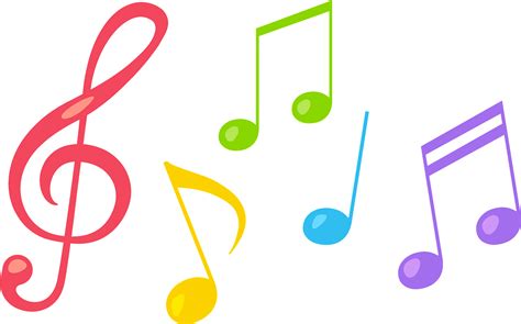 Musical Notes Colorful Clipart Free Download Transparent Png Clip
