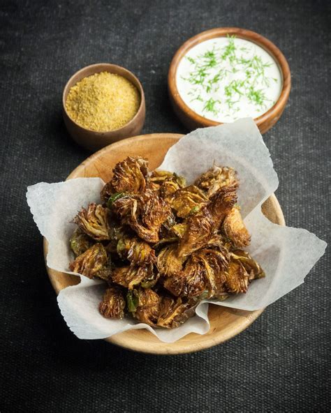 You can get decently crispy brussels sprouts in a hot oven, but anyone who has eaten fried brussels sprouts at a restaurant knows that greater crispiness exists. Deep-Fried Brussels Sprouts with Hesper Skyr - deliciouslyorkshire