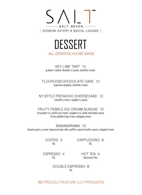dessert menu salt7 modern american fine dining and steakhouse delray beach