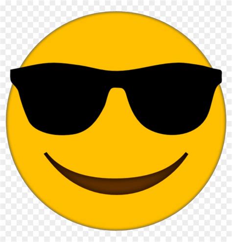 Sunglasses Emoji Clipart Smiley Face Cool Emoji Transparent