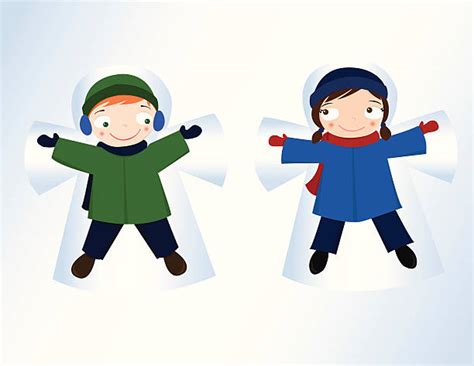 Royalty Free Snow Angel Clip Art Vector Images And Illustrations Istock
