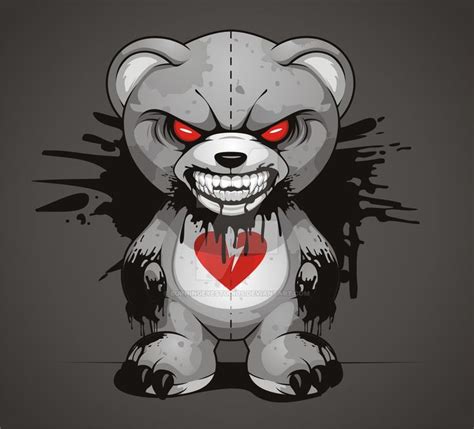 Cute teddy bear coloring pages. Evil Teddy by BurningEyeStudios on DeviantArt | Teddy bear ...
