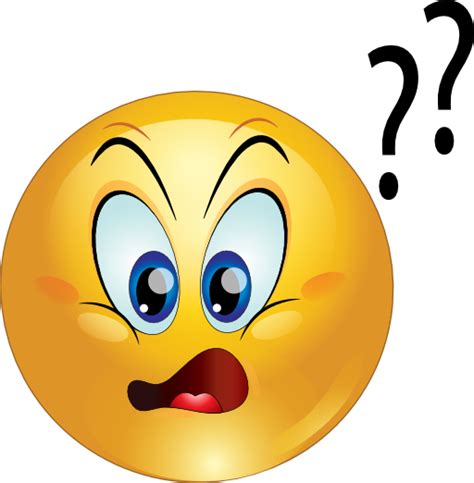 Wondering Smiley Emoticon Clipart I2clipart Royalty Free Public