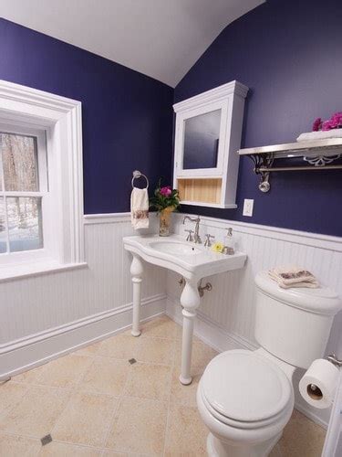 Blue Traditional Bathroom Paint Colors Navy Wainscot Bathrooms Ideas