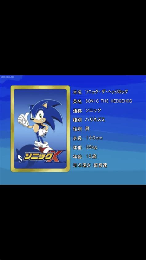 Encyclopedia Sonnica Sonics Eyecatch Card Lists The Info In His