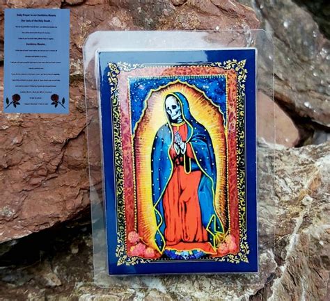 Santa Muerte Prayer Card Our Lady Of Holy Death Pagan Original Painting