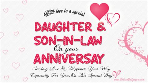 Choose from unique designs & add your own text/photo. Daughter & Son In Law Anniversary Wishes - 9to5 Car Wallpapers