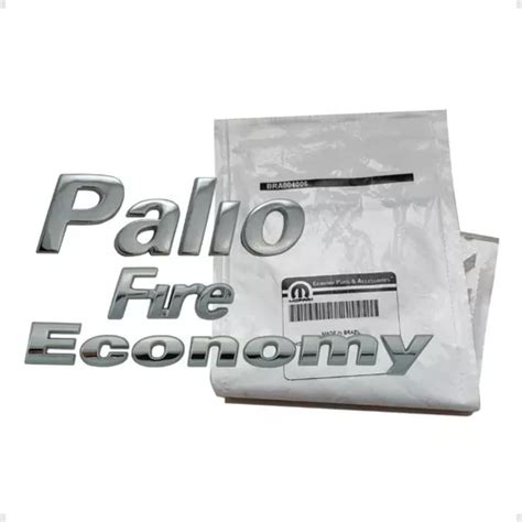 Emblemas Palio Fire Economy Originais Fiat Cromados Frete Gr Tis