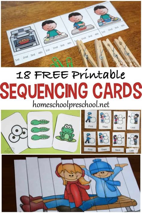 10 Story Sequencing Cards Printable Activities For Preschoolers