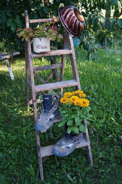 Die schönsten dekoideen mit leitern. Vintage Aufbewahrung - Industrie Look Shabby alte Holz ...