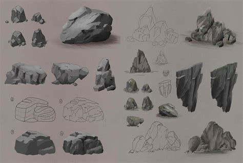 How To Draw Rocks Art And Architecture