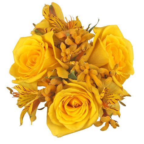 Yellow Small European Bouquet | GlobalRose