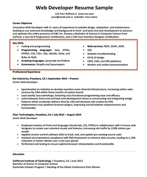 Professional Qualifications In Resume How To Write A Summary Of