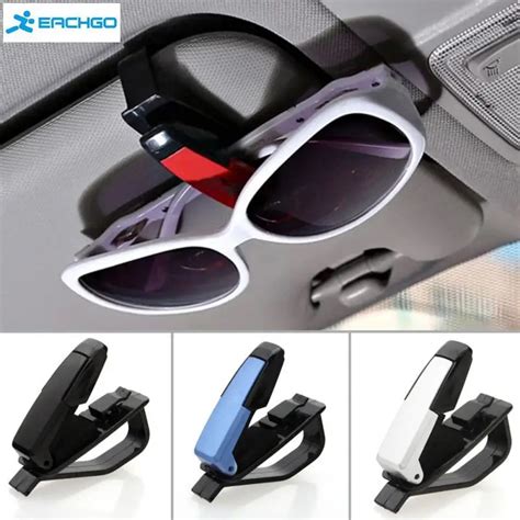 Auto Fastener Abs Car Vehicle Sun Visor Sunglasses Eyeglasses Glasses Holder Card Ticket Pen