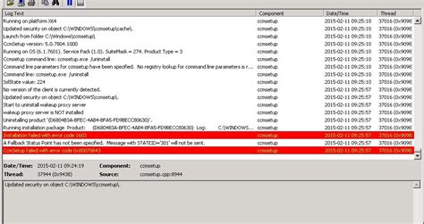Uninstall Of Configmgr Client Failed With Error Code X Hot Sex