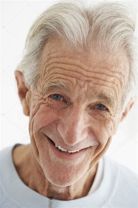 Closeup Of Old Man Smiling — Stock Image Old Man Portrait Old Man