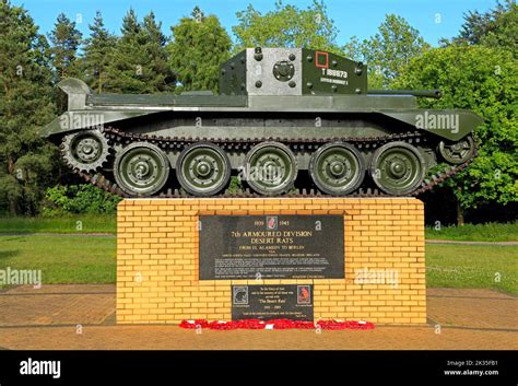 Desert Rats Memorial 7th Armoured Division Tank Ww2 Thetford Forest