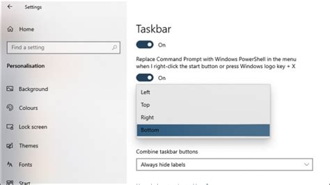 How To Change Taskbar And Its Icons Location In Windows 1110 Vrogue