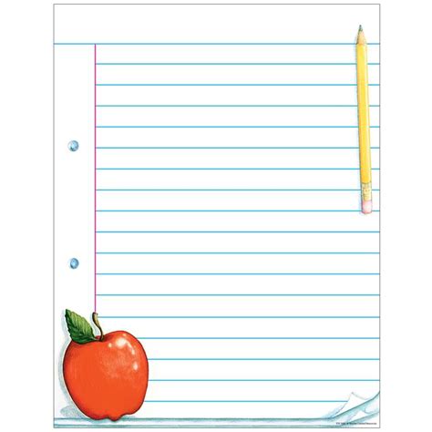 Knowledge Tree Teacher Created Resources Notepad Paper Lined Chart