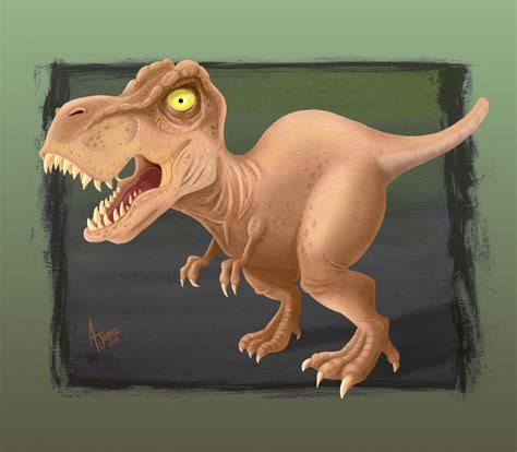 Tyrannosaurus Rex Digital Painting By Atlantajones On Deviantart