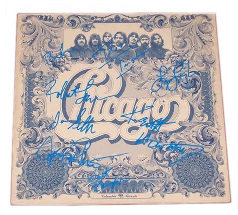 Chicago Signed Album Chicago Autographed Lp Collectible Legends