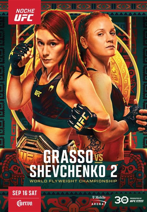Noche Ufc Official Poster Alexa Grasso Vs Valentina Shevchenko 2 Rwmma