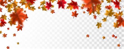 Premium Vector Autumn Falling Leaves Background