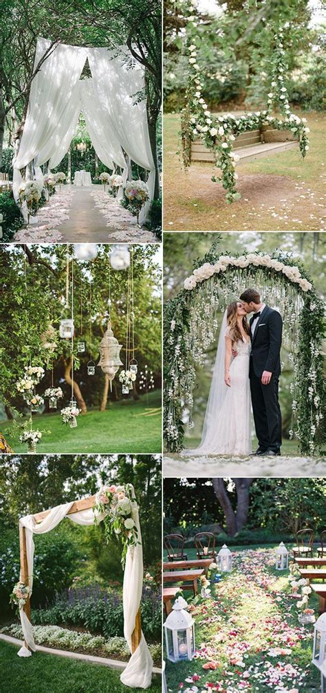 30 Totally Breathtaking Garden Wedding Ideas For 2017 Trends Wedding Ceremony Decorations