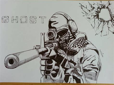 Dibujos De Ghost Call Of Duty