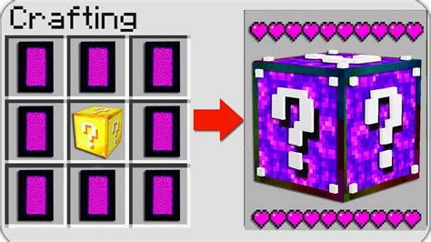 HOW TO CRAFT a NETHER PORTAL LUCKY BLOCK in Minecraft? SECRET RECIPE *O