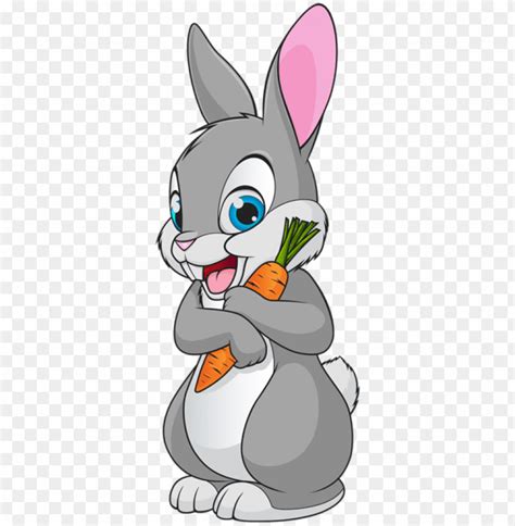 Download Cute Bunny Cartoon Transparent Clipart Png Photo