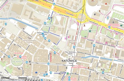 Mapa Katowice