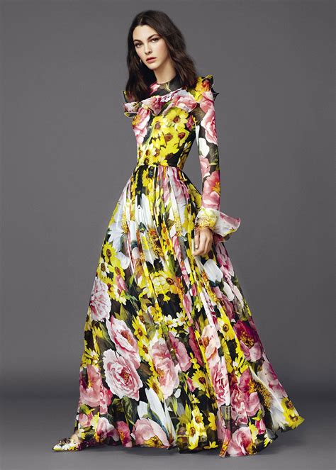 Dolce And Gabbana Womens Clothing Collection Summer 2015 Floral Fashion