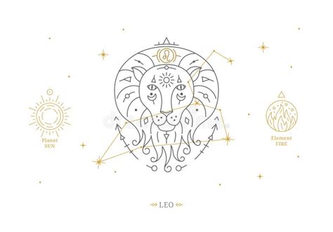 Leo Zodiac Teken Met Een Beschrijving Van De Persoonlijke Kenmerken