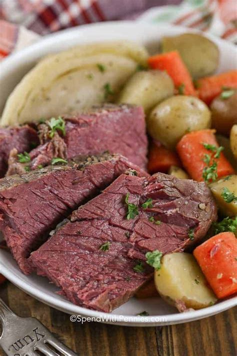 When it's ready to cook, there are several methods available to. How to Cook Corned Beef (Stove Top) - Spend With Pennies ...
