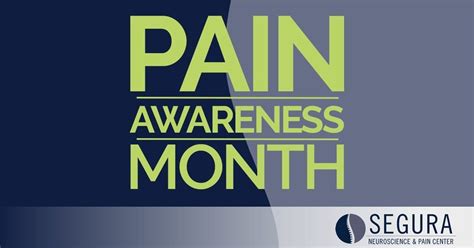 Pain Management Awareness Month Segura Pain Center