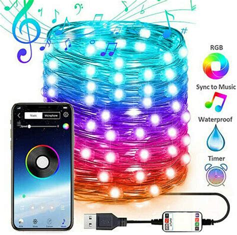 New Rgb Led String Light Usb Plug In Bluetooth Led037 Uncle Wieners