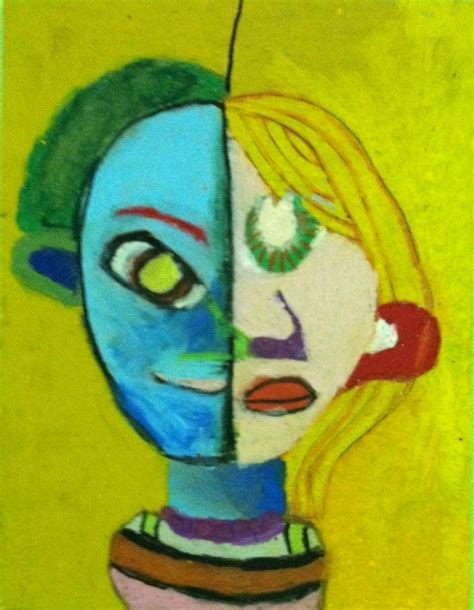 Drawing Two Faced Picasso Nathalie Hall Art Design Educator